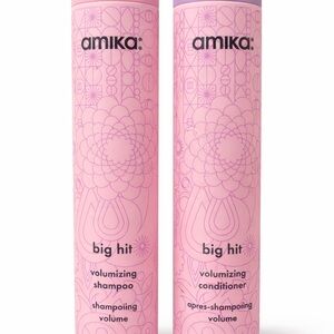 Amika Big Hit Volumizing Shampoo & Conditioner Duo 275ml / 9.2oz NEW